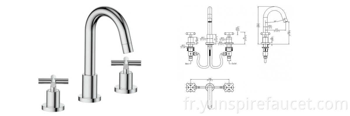 dual handle faucet